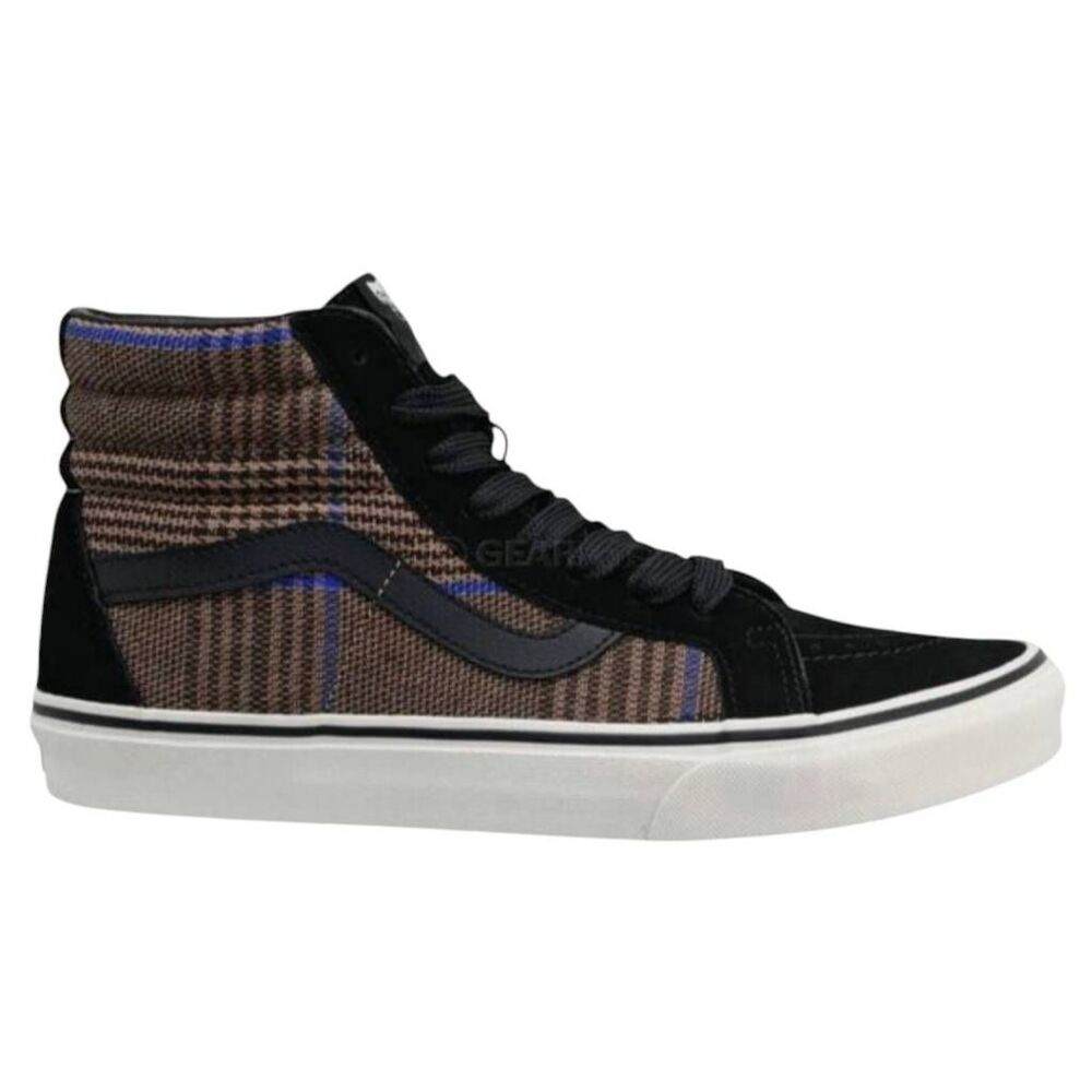 VANS Sk8-Hi Reissue Glen Plaid High Top Sneakers Size 6.5M/8W